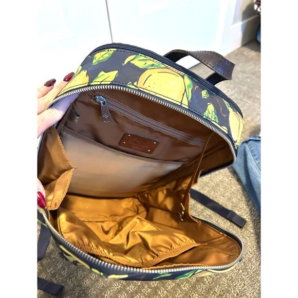 Patricia Nash Lemon Print Backpack - Picture 5 of 12